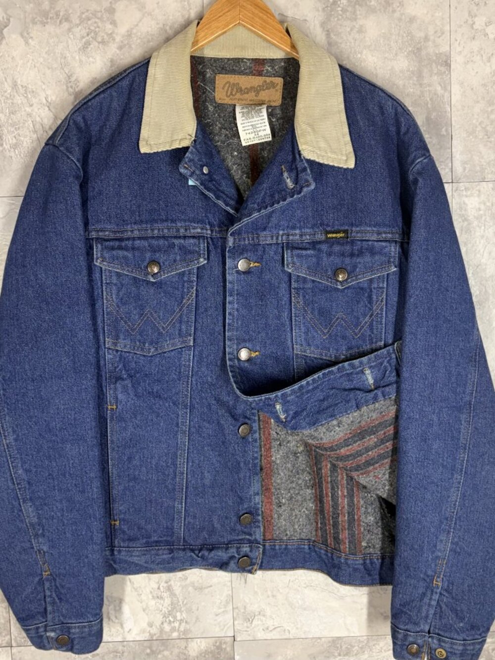 Vintage Wrangler 74280PW Blanket Lined Denim Jacket